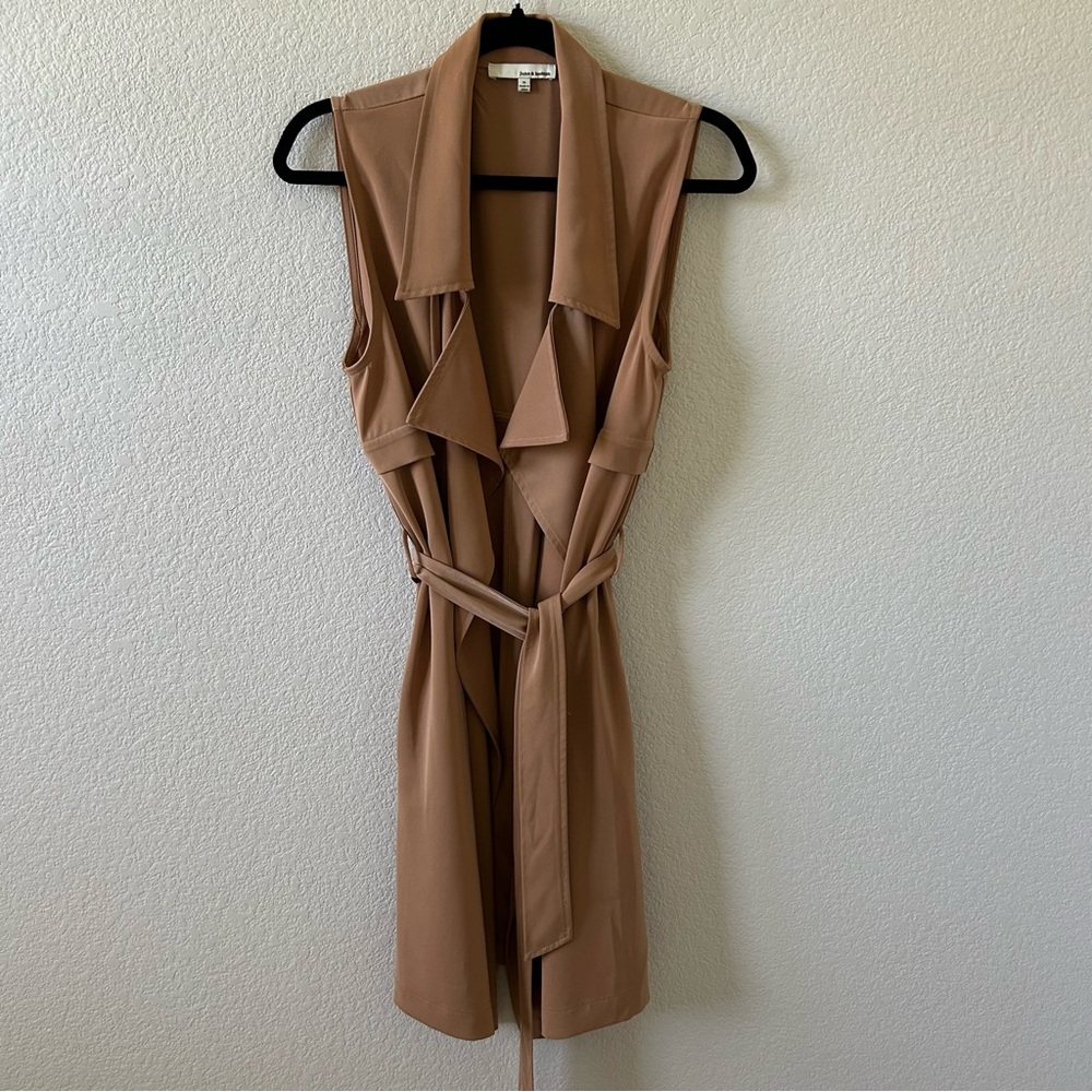 Elegant Tan Sleeveless Dress